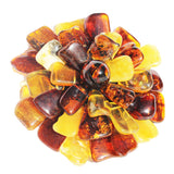 Beautiful Baltic Amber Flower Pendant - Brooch