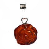 Romantic Baltic Amber Rose Pendant-Charm