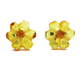 Honey Amber Studs Flowers