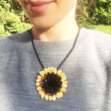 Beautiful Baltic Multicolour Amber Pendant Flower