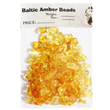 Polished Baltic Amber Beads with holes. (3mm-8mm)