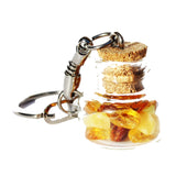 Baltic Amber Keyrings - Lucky Bottle