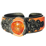 Leather & Honey Baltic Amber Bracelet