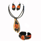 Leather & Honey Baltic Amber Bracelet