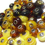 Butterscotch Baltic Amber Bead - Pandora Style Charm