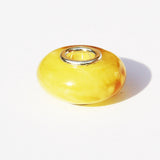 Butterscotch Baltic Amber Bead - Pandora Style Charm