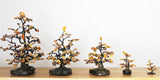 Strikingly beautiful Amber Tree Ornaments mounted on marble