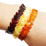 Baltic Amber Moon Bracelet 'Moon Twist'