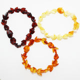 Baltic Amber Moon Bracelet 'Moon Twist'
