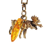 Horse and Amber Tumble Keyring