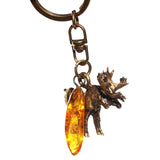 Horse and Amber Tumble Keyring