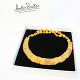 Unpolished Baltic Amber Collar - Cleopatra