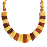 Unpolished Baltic Amber Collar - Cleopatra