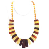 Unpolished Multi Baltic Amber Collar - Cleopatra