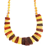 Unpolished Multi Baltic Amber Collar - Cleopatra