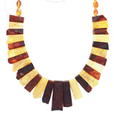 Unpolished Multi Baltic Amber Collar - Cleopatra