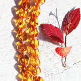 Gorgeous Overlapping Handcrafted Baltic Amber Bead Necklace