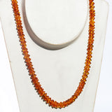 Gorgeous Overlapping Baltic Amber Square Bead Necklace