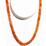 Gorgeous Overlapping Baltic Amber Square Bead Necklace
