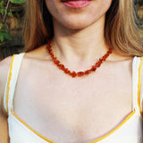 Baltic Amber Necklace - Moon