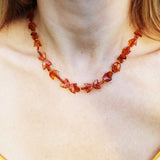 Baltic Amber Necklace - Moon