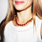 Baltic Amber Necklace - Moon