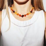Baltic Amber Necklace - Moon
