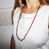 Long Amber Drop Necklace. Be in style!!! 31inch.