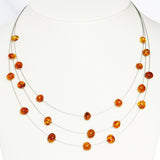 Charming Three Wires Illusion Necklace