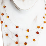 Charming Three Wires Illusion Necklace