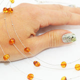 Charming Three Wires Illusion Necklace