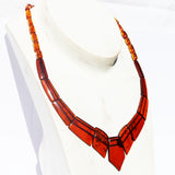 Stunning Baltic Cognac Amber Necklace - Cleopatra Style