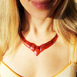 Stunning Baltic Cognac Amber Necklace - Cleopatra Style
