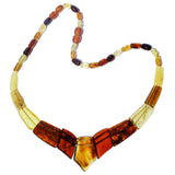 Stunning Baltic Cognac Amber Necklace - Cleopatra Style