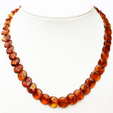 Fabulous Mixed Amber Discs Necklace