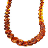 Fabulous Mixed Amber Discs Necklace
