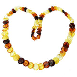 Fabulous Mixed Amber Discs Necklace