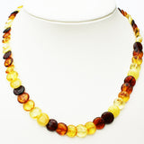 Fabulous Mixed Amber Discs Necklace