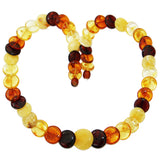 Fabulous Mixed Amber Discs Necklace