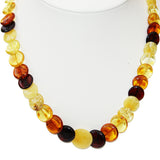 Fabulous Mixed Amber Discs Necklace