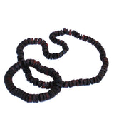 Unpolished Cherry Baltic Amber Tube Bead