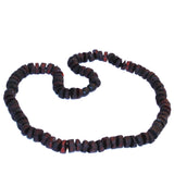 Unpolished Cherry Baltic Amber Tube Bead