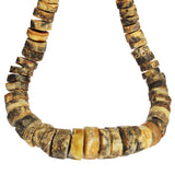 Unpolished Butterscotch or Grey Baltic Amber Necklace