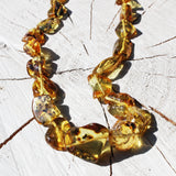 Lemon Amber With Inclusions Necklace