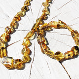 Lemon Amber With Inclusions Necklace