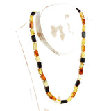 Baltic Amber Tube Bead Necklace