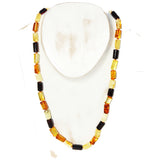 Baltic Amber Tube Bead Necklace