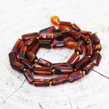 Baltic Amber Tube Bead Necklace