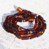 Baltic Amber Tube Bead Necklace