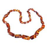 Baltic Amber Tube Bead Necklace